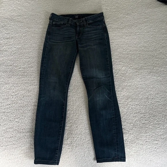 GAP curvy skinny jeans Dark Blue Denim Skinny Jeans SZ 26 - Picture 2 of 12